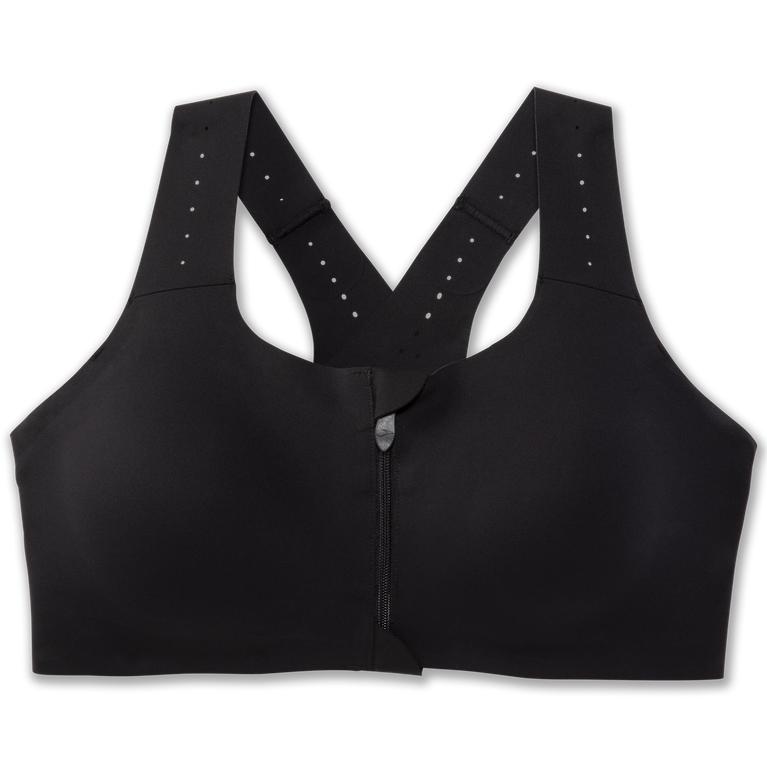 Brooks DARE ZIP 2.0 Sports Running Bra Womens Sale - Black (ZAK123968)